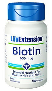 Life Extension Biotin 600 mcg 100 Capsules