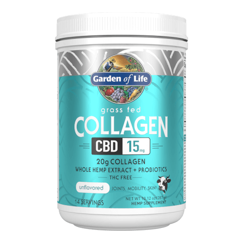 Garden of Life Collagen CBD  14 Servings Powder