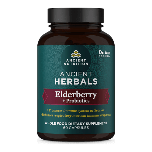 Ancient Nutrition Herbals Elderberry Probiotics  60 Capsules