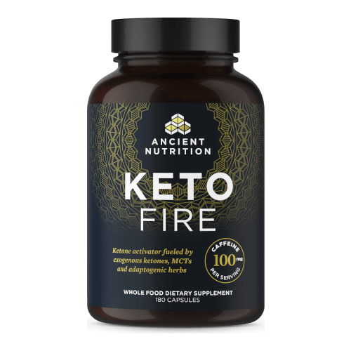 Ancient Nutrition KetoFire With Caffeine 180 Capsules