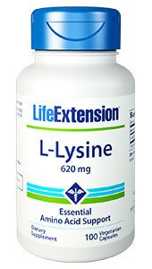 Life Extension L Lysine 620 mg 100 Capsules