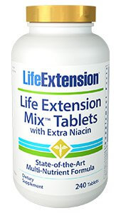 Life Extension Mix  Extra Niacin 240 Tablets