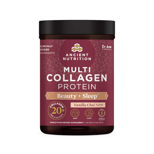 Ancient Nutrition Multi Collagen Protein Beauty and Sleep 38 Servings Powder
