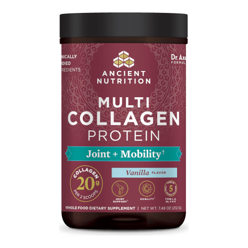 Ancient Nutrition Multi Collagen Protein Joint and Mobility Vanilla 20 Servings Powder