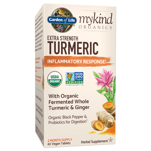 Garden of Life MyKind Organics Extra Strength Turmeric Inflammatory Response  60 Tablets