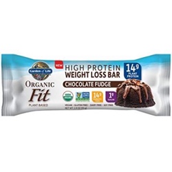 Garden of Life Organic Fit Protein Bars Chocolate Fudge 1 Box of 12 Bars