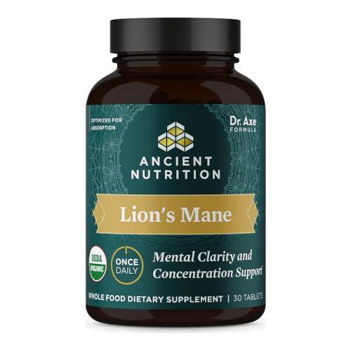 Ancient Nutrition Organic Lion's Mane Once Daily 30 Tablet