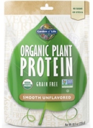 Garden of Life Organic Plant Protein  Smooth Unflavored 236 gram