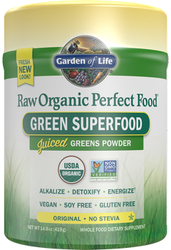 Garden of Life Perfect Food Raw  No Stevia 419 gram powder