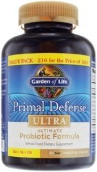 Garden of Life Primal Defense Ultra  216 Capsules