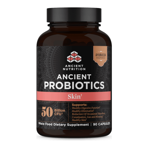 Ancient Nutrition Probiotics Skin Caps  90 Caps