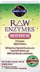 Garden of Life RAW Enzymes Women  90 Capsules