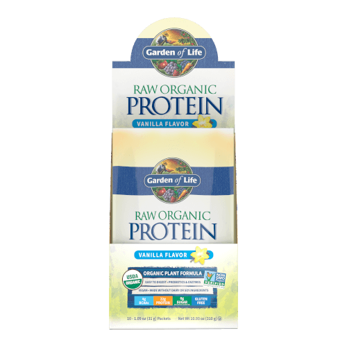 Garden of Life Raw Organic Protein Vanilla 10 Single Serv. Packs