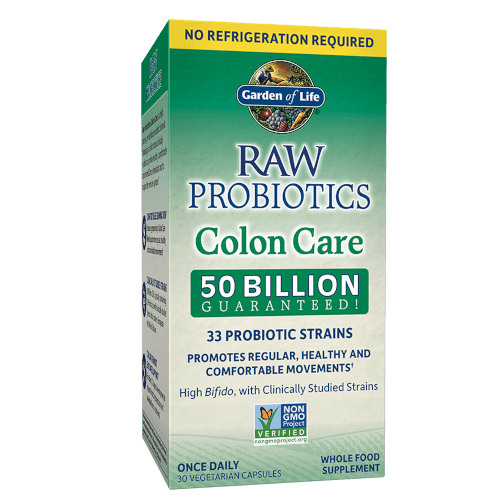 Garden of Life RAW Probiotics Colon Care Shelf Stable 30 Capsules