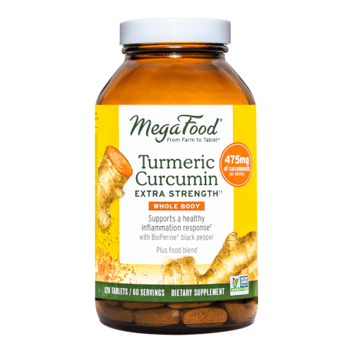 MegaFood Turmeric Strength for Whole Body  120 Tablets