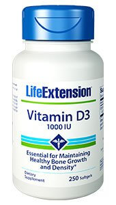 Life Extension Vitamin D3  1000 IU 250 Softgels